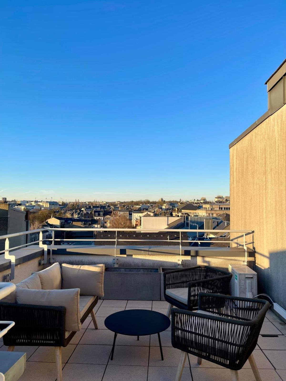 Апартаменти Lux Penthouse - Office, Terrace, Gym & Parking Люксембург Екстер'єр фото